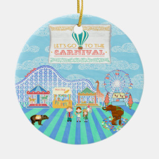 Lässt zum Karneval, Rollen-Untersetzer, Ferris Wh Keramikornament