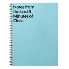 Last 5 Minutes Class Notebook Notizblock