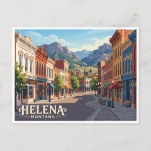 Last Chance Gulch Helena Montana Postkarte