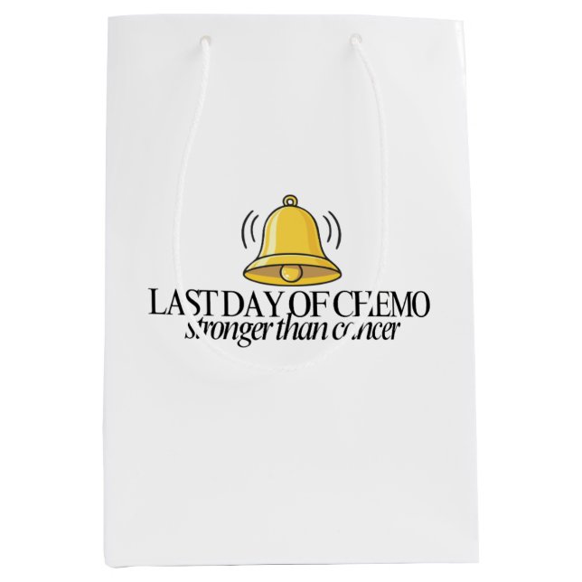 Last Day of Chemo Gift Bag Mittlere Geschenktüte (Vorderseite)