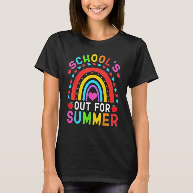 Last Day Of School Retro Schools Out For Summer 7 T-Shirt (Vorderseite)