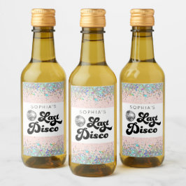 Last Disco Bachelorette Mini Wine Labels Weinetikett