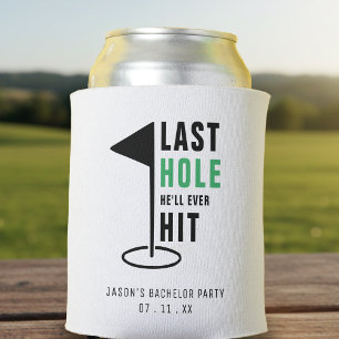 Last Hole Golf Junggesellenabschied Weiß Dosenkühler