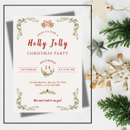 Last-Minute Family Christmas Party Invitation  Einladung