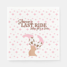 Last Ride Bachelorette Party Serviette