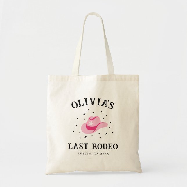 Last Rodeo Bachelorette Cowgirl Junggeselinnen-Abs Tragetasche (Vorne)