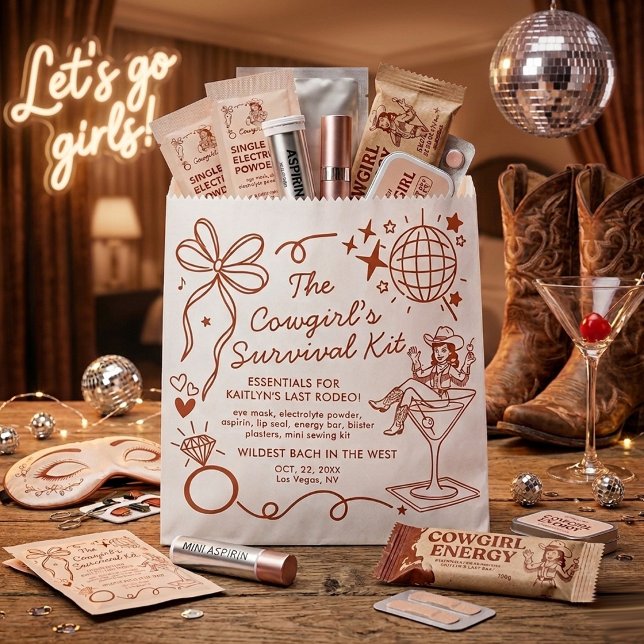 Last Rodeo Bachelorette Party Survival Kit Geschenktütchen (Von Creator hochgeladen)