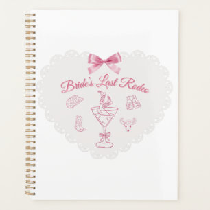 "Last Rodeo Bride Stamm Western Bachelorette" Planer