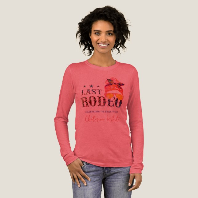 Last Rodeo Nashville Bachelorette Weekend Party Tri-Blend Shirt (Volle Vorderseite)