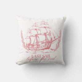 Last Sail Before the Veil Bachelorette  Kissen