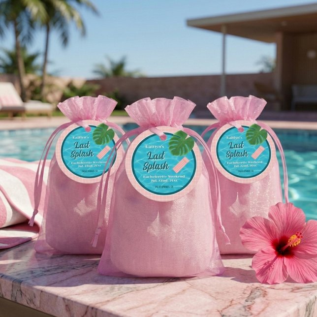 Last Splash Bachelorette Weekend Pool Party Geschenkanhänger (Von Creator hochgeladen)