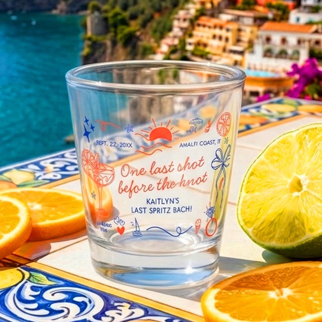 Last Spritz Amalfi Coast Bachelorette Party Schnapsglas (Von Creator hochgeladen)