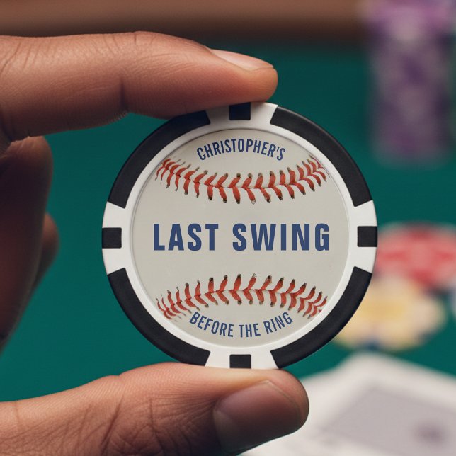 Last Swing Before the Ring Baseball Bachelor Party Pokerchips (Von Creator hochgeladen)