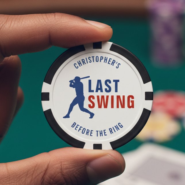 Last Swing Before the Ring Baseball Bachelor Party Pokerchips (Von Creator hochgeladen)