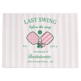 Last Swing Before The Ring Pickleball Bach Weekend Große Geschenktüte