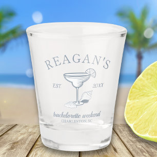 "Last Toast on Coast" Beach Junggeselinnen-Abschie Schnapsglas