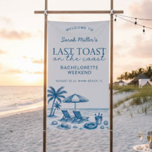 Last toast on the coast Beach Bachelorette Party 
