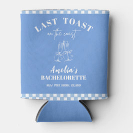 Last toast on the coast blue bachelorette  dosenkühler
