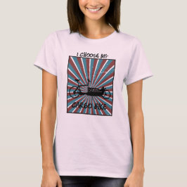 Lastenrad im Auge mit Strahlen und Spruch T-Shirt