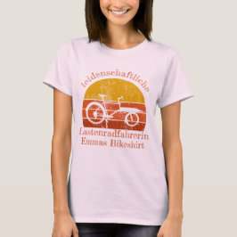 Lastenrad im Sonnenuntergang, Dein Name T-Shirt