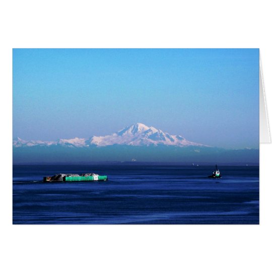 Lastkahn auf Salish Meer Karte