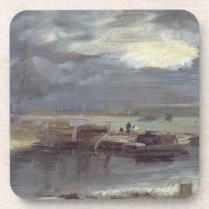 Lastkähne John Constables auf dem Stour mit Untersetzer