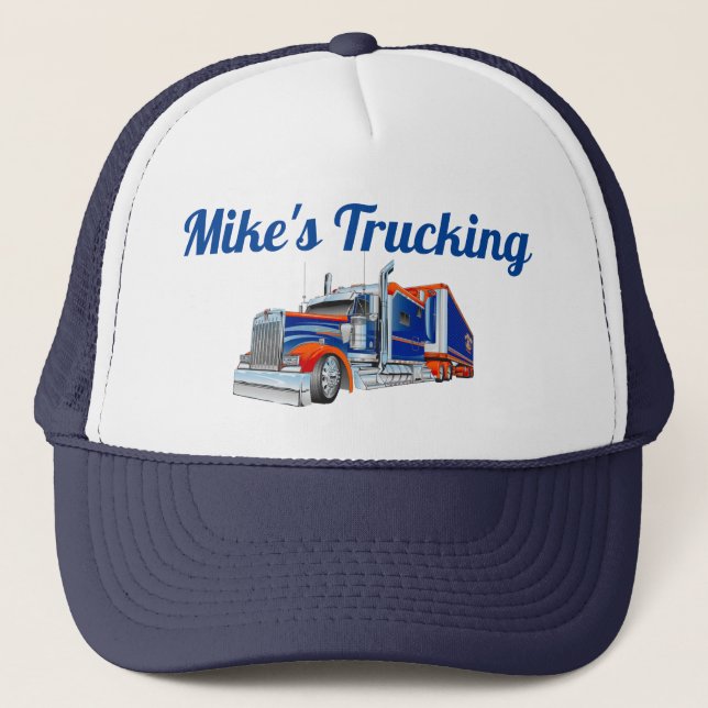 Lastkraftwagen der Mike Truckerkappe (Vorderseite)