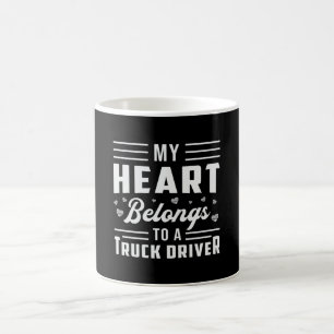 Lastkraftwagen Ehefrau mein Herz gehört einem LKW- Kaffeetasse