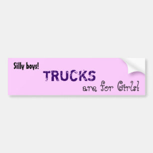 Lastkraftwagen sind für Girls Autoaufkleber