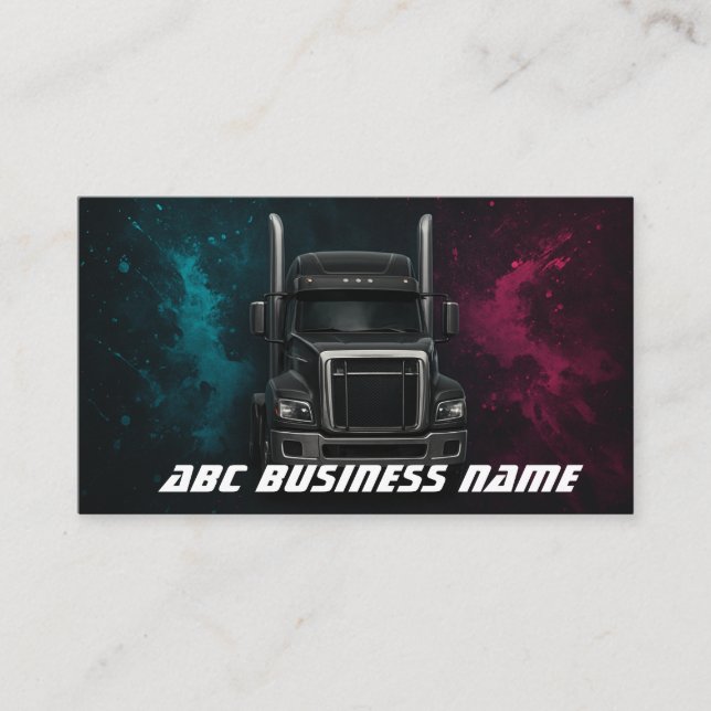 Lastkraftwagen Visitenkarte (Vorderseite)