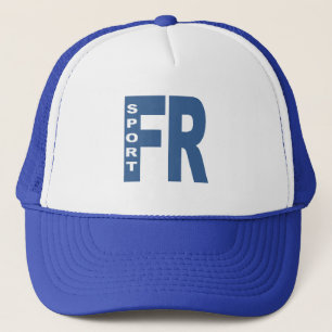 Lastkraftwagen weiß/königlich FRANKREICH SPORT Truckerkappe