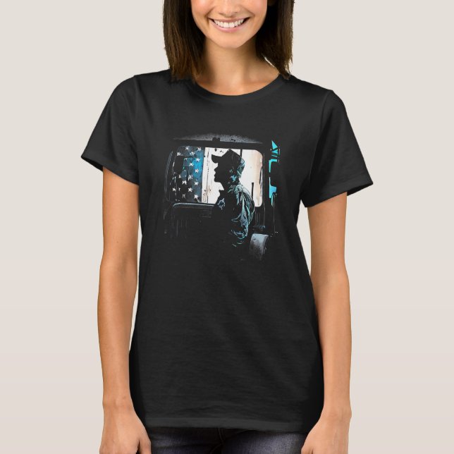 Lastkraftwagenfahrer American Big Rigs Diesel Truc T-Shirt (Vorderseite)