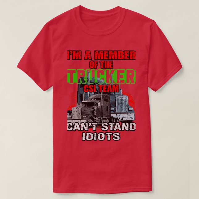 Lastkraftwagenfahrer T-Shirt (Design vorne)