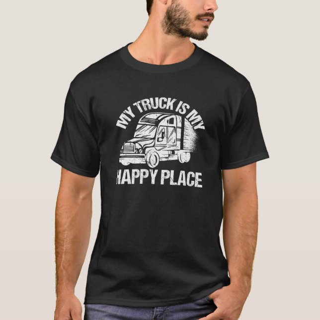 Lastkraftwagenfahrer T-Shirt (Vorderseite)