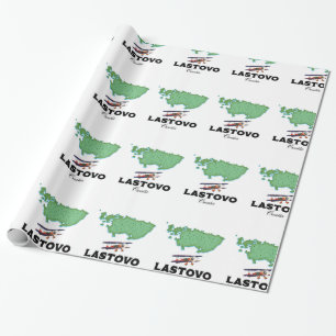 Lastovo Kroatien Karte Reiseplakat. Geschenkpapier