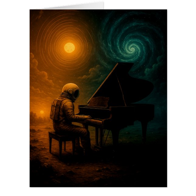 L'astronaute joue du piano dans la réalité de Spli (Devant)