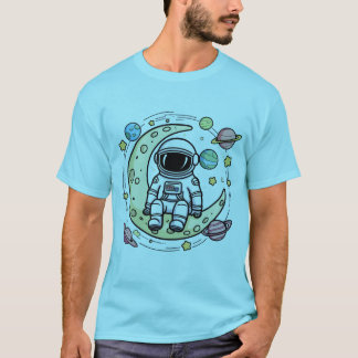 L'astronaute T-Shirt : Détendez-vous sur la Lune