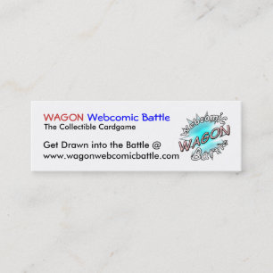LASTWAGEN Webcomic Kampf-Karten Mini Visitenkarte