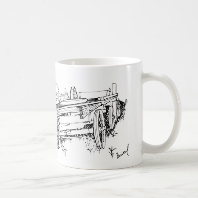 Lastwagen-Zeichnen Tasse (Rechts)