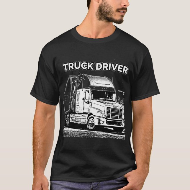Lastwagenfahrer für den tapferen Mann Live T-Shirt (Vorderseite)