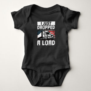 Lastwagenfahrer Ich habe gerade eine Last abgenomm Baby Strampler