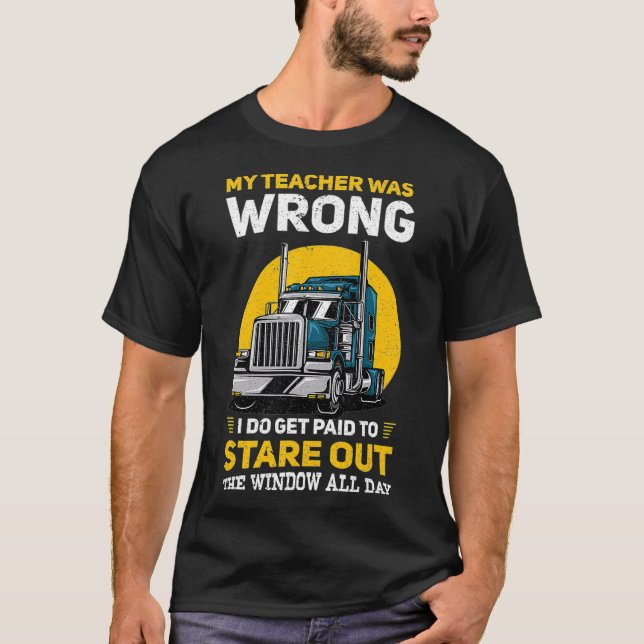 Lastwagenzubehör für Lkw-Fahrer Diesel T-Shirt (Vorderseite)