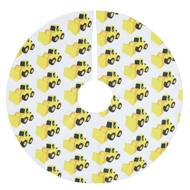 Lastzug für den vorderen Ende des Ladegeräts Polyester Weihnachtsbaumdecke (Vorderseite)
