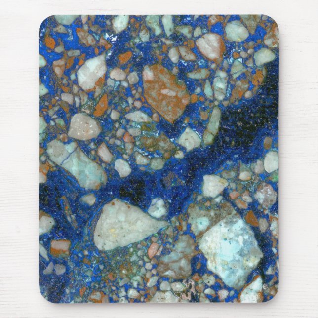 Lasurstein-MalachitBreccia Mousepad (Vorne)