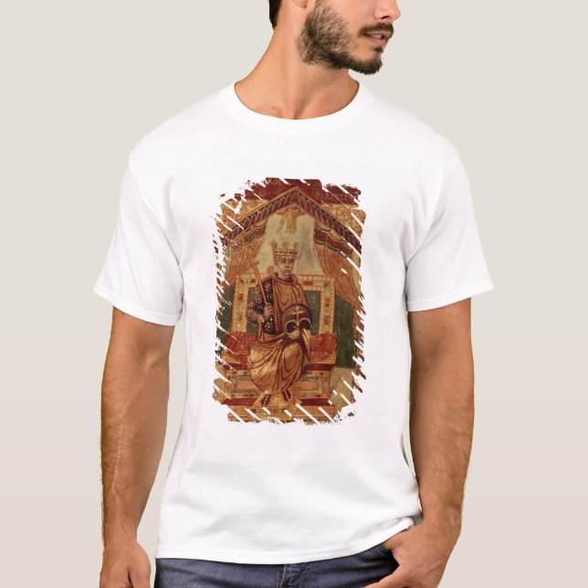 Lat 1152 f.3v Karl der Große (Carolus Magnus, T-Shirt (Vorderseite)