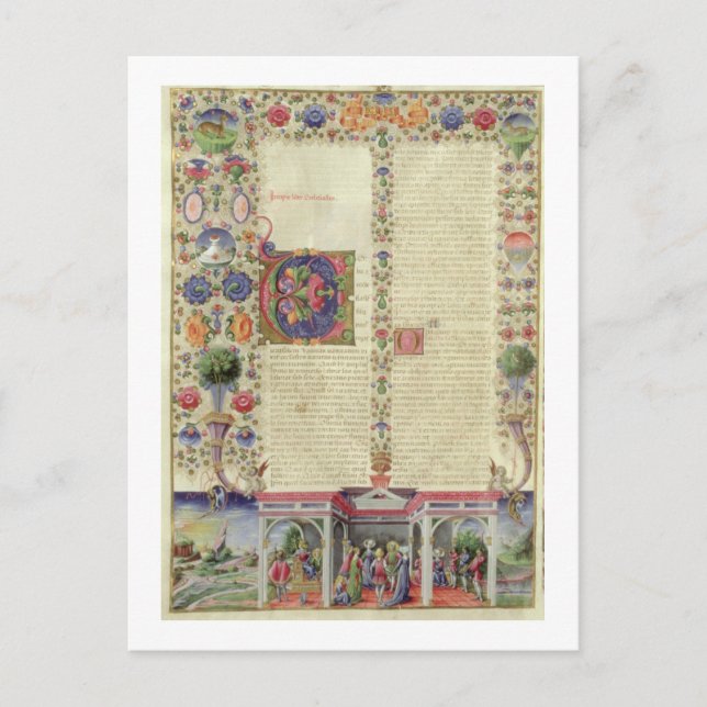 Lat 422 VolI fol.280v Der Anfang des Buches Postkarte (Vorderseite)