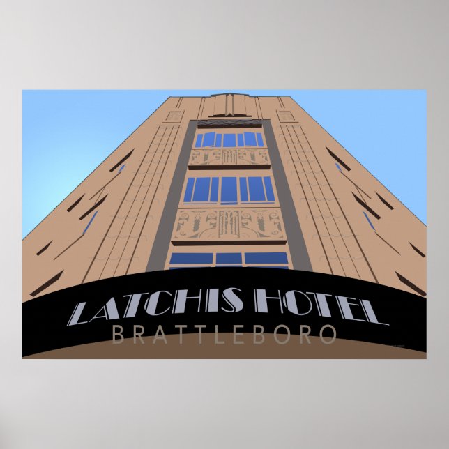 Latchis Hotel Retro Travel Poster (Vorne)