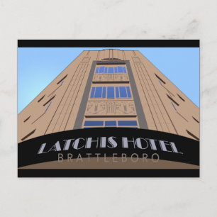 Latchis Hotel Retro Travel Poster Carte postale