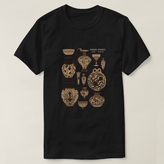 Late Minoan Ceramics T-Shirt (Design vorne)
