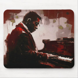 Late night bar pianist mousepad